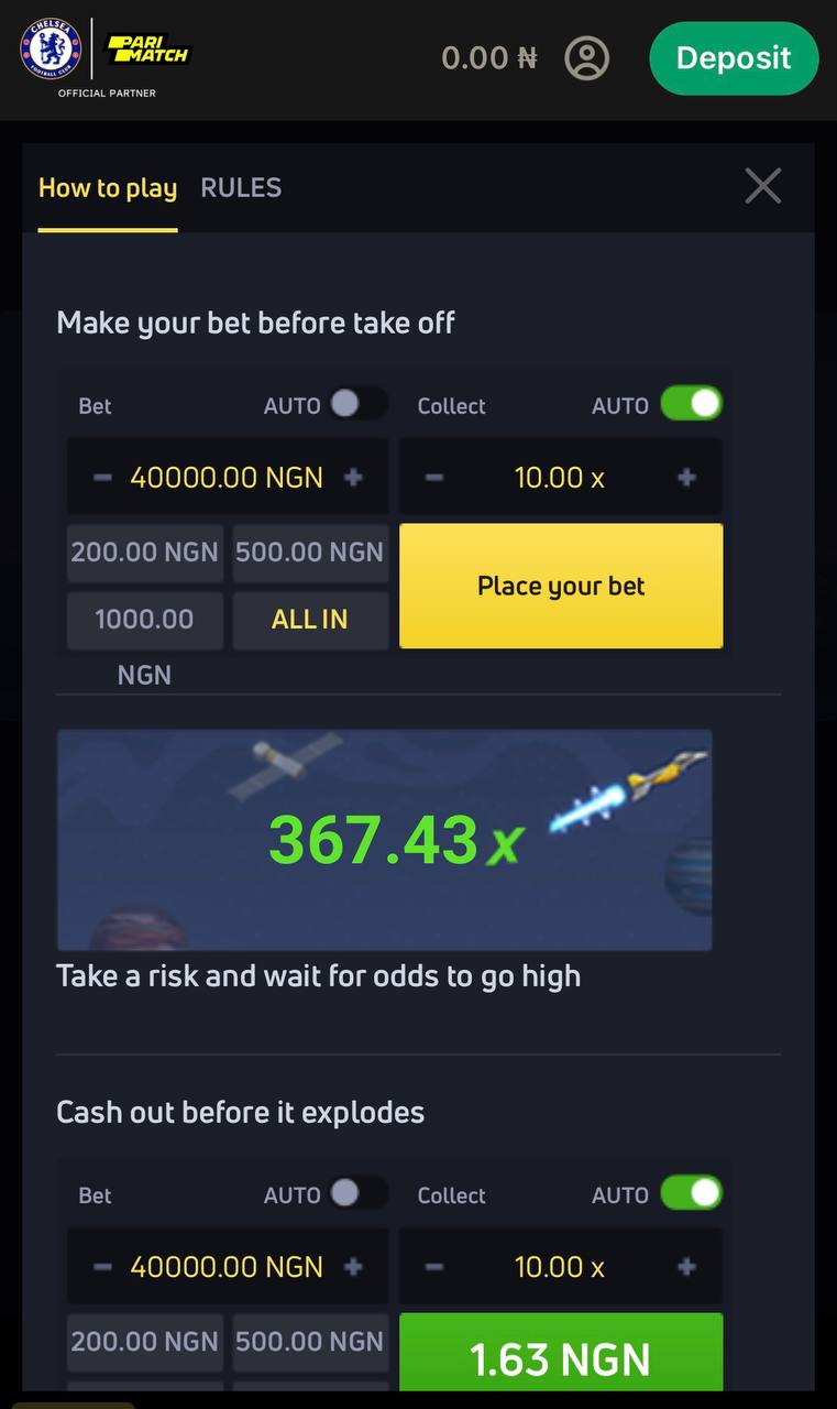 Betting Rules of JetX game